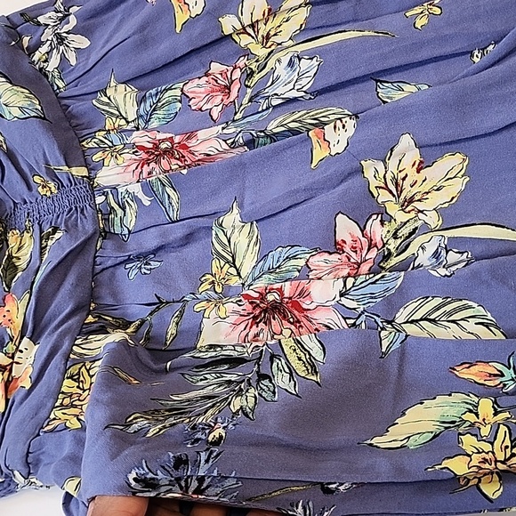 Floral Strapless Jumpsuit Size M      Anti-Slip Band & Cinched Waist - Picture 8 of 13